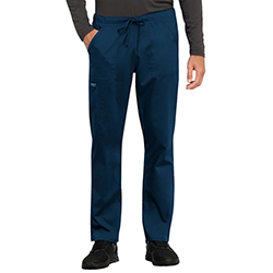 Mid Rise Tapered Leg Drawstring Pant